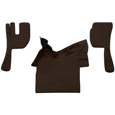 Image de F CORE FL02 BROWN Ensemble de tapis sol Similicuir avant 3 marron