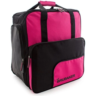 Image de BRUBAKER ‘Super Function 2.0’ Série limitée Sac à Chaussures de Ski, Casque, Dos Ski Fuchsia Flou/Noir