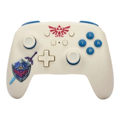 Image de PowerA Manette sans Fil pour Nintendo Switch, modèle OLED et Switch Lite, Accessoire de Jeu, Bluetooth, sous Licence Officielle Zelda: Sworn Protector