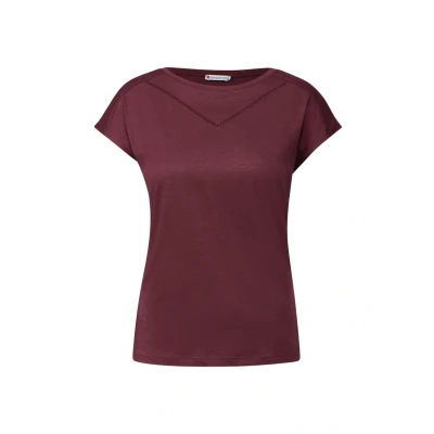 Image de Street One 3226375 T Shirt, Rouge Cerise Foncé, 36 Femme