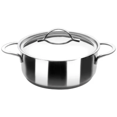 Image de IBILI Casserole avec couvercle Noah, 22 cm, Acier inoxydable 18/10, Compatible l’induction