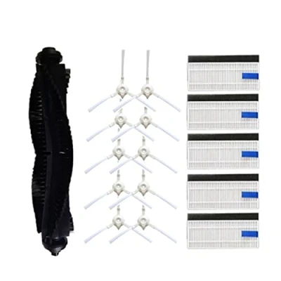 Image de SUPENG Filtre HEPA de Brosse latérale Rouleau Compatible avec Le kit d&#039;accessoires d&#039;aspirateur Robot Tefal Rowenta X Plorer Serie 75 RG7687 RR7687WH
