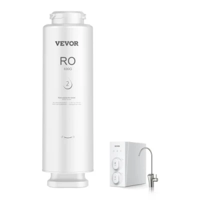 Image de Système de Filtre à eau VEVOR 600 GPD Remplacement par Osmose Inverse 10 Étapes Cartouche RO Pendant 24 Mois