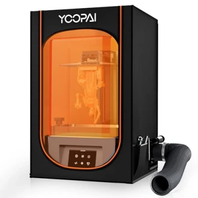 Image de YOOPAI Caisson Housse Imprimante Résine 3D avec Ventilation, Multifonctionnel Éliminez Les odeurs Étanche à la Poussière Isolez Le Bruit pour Creality Anycubic Elegoo Série LCD SLA DLP