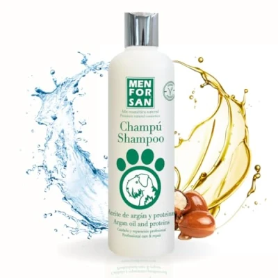 Image de Menforsan Shampooing Les protéines de soie et l&#039;huile d&#039;argan