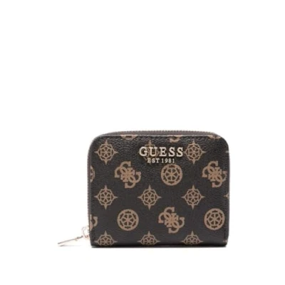Image de Guess Laurel Small ZIP Around Portefeuille, Femme, Taille: One Size, Mocha logo