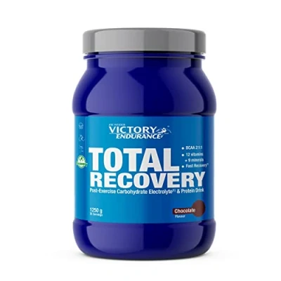 Image de Victory Endurance Total Recovery Optimise la Récupération Post Entraînement Avec Glutamine BCAAs Enrichie en Vitamines et Electrolytes Goût Chocolat 1250g
