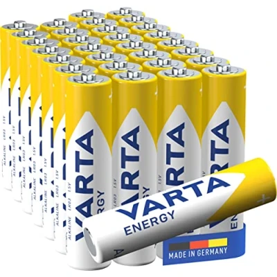 Image de VARTA Piles AAA, lot de 30, Energy, Alcalines, 1,5V, emballage recyclé à 80%, pour des besoins base simples, Made in Germany