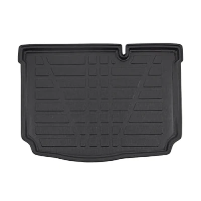 Image de Tapis de Coffre sur Mesure pour Fiesta 8 Depuis 2018, Noir, Antidérapant, Bord Haut, Toutes Saisons, Adapté Animaux Compagnie