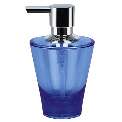 Image de Spirella, Distributeur de Savon en Acrylique Élégant et Pratique pour Salle Bain, Design Moderne, Idéal Un Usage Quotidien, Taille Standard, Accessoire Bleu Marine