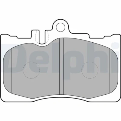 Image de DELPHI LP1689 Jeu de plaquettes frein préparé pour indicateur d&#039;usure sans tôle anti bruit accessoires LEXUS: LS III, RX I