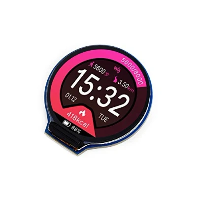 Image de Waveshare 1.28inch Round LCD Module Display for Raspberry Pi/Jetson Nano 65K RGB Colors 240x240 Resolution with SPI Interface Embedded GC9A01 Driver