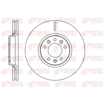 Image de REMSA 61054.10 Disque de frein Essieu avant 303,7, 303,7 28 5 ventilé PEUGEOT: 407 Berline, Expert II Van, SW, CITROËN: C5 3, Jumpy Van