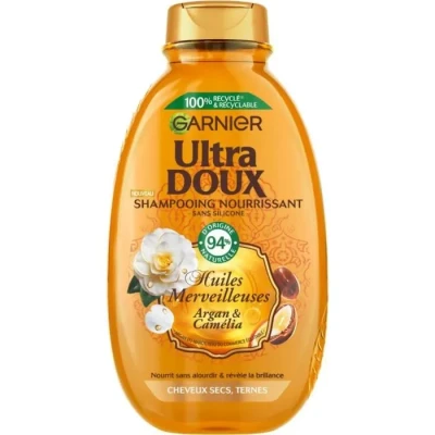 Image de Garnier Shampoing Ultra Doux Huiles Merveilleuse Argan &amp; Camélia 250 ml