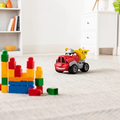 Image de Tonka Chuck Mon camion qui parle, 6269, jouet sonore mobile, de véhicule coloré pour le jeu créatif et imaginatif. Garçons filles à partir 36 mois
