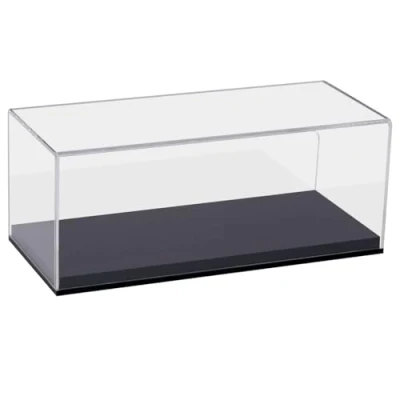 Image de HMF 46800900 Vitrine de présentation en acrylique Pour modèles réduits voitures, figurines Différentes tailles Transparent, 30 x 14 15 cm