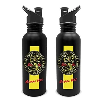 Image de Pyramid International MDB26225 Bouteille de cantine Cobra Kai (emblème) en acier inoxydable, 590 ml