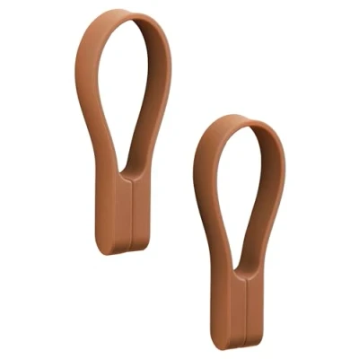 Image de Zone Denmark Loop Magnet Lot de 2 Sangles magnétiques Porte torchons, Serviettes en Silicone &amp; aimants puissants accroche sur Tout Facile à̀ Installer et Retirer Terracotta