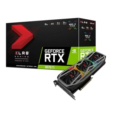 Image de PNY RTX 3070 Ti 8GB XLR8 Gaming REVEL Edition NVIDIA GeForce 8 Go GDDR6X Neuf