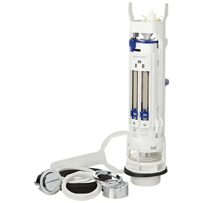Image de Geberit 282.350.21.2 Impuls 290 Double Chasse d&#039;Eau WC valve et chrome bouton poussoir Multicolore