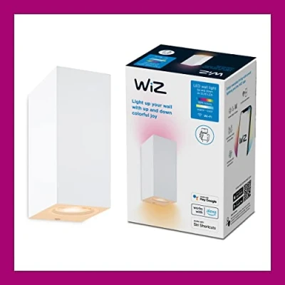 Image de WiZ spots LED Wi Fi couleur, 2x5W, Blanc, fonctionne avec Alexa, Google Assistant et Apple HomeKit
