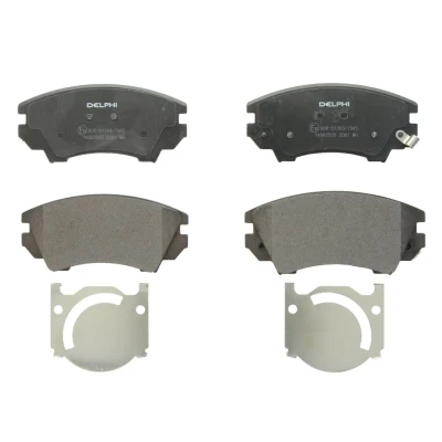 Image de DELPHI LP2081 Jeu de plaquettes frein avec indicateur d&#039;usure tôle anti bruit accessoires OPEL: Insignia A 3/5 portes, Astra J 5 portes