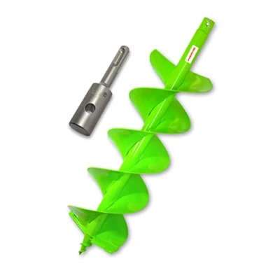 Image de WERHE Foret professionnel pour Auger 200 mm double arbre pile bien robuste avec adaptateur SDS plus