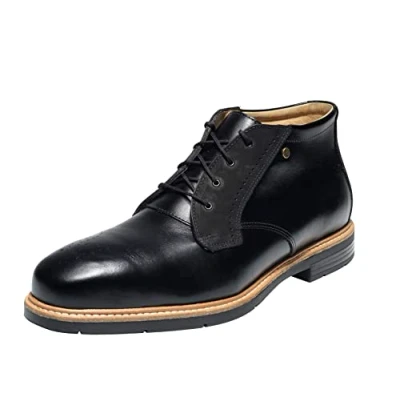 Image de EMMA Safety MM16400043 Chaussures de Sécurité Frontier Cuir Pleine Fleur Brésilien Bicolore combiné au nubuck Modèle: Valentino Taille EU: 43 Couleur: Noir Coupe Extra Large