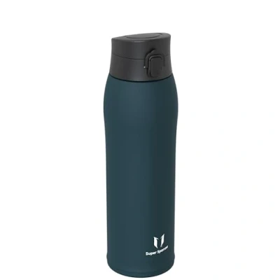 Image de Super Sparrow Gourde Isotherme INOX Bouteille 950ml Mug Étanche Enfant sans BPA Comprend 2 Couvercles avec Paille et Couvercle Sport