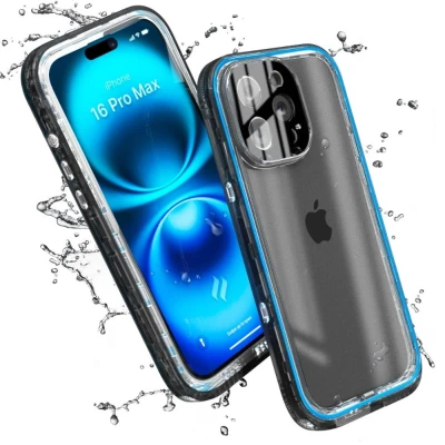 Image de Catalyst Coque Total Protection Étanche pour iPhone 16 Pro Max Noir CATIPHO16BLKLP