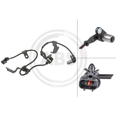 Image de A.B.S. 31904 Capteur ABS passif 600 noir MITSUBISHI: L200 III Pick up