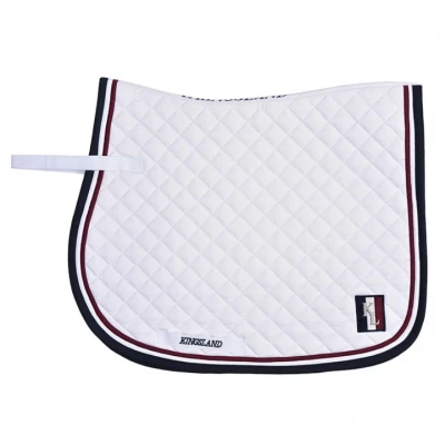 Image de Kingsland Tapis de Selle Classic Saut Blanc Poney