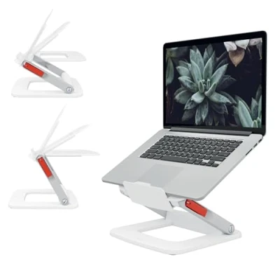 Image de Support multi angles réglable pour ordinateur portable Blanc Leitz Ergo