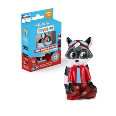 Image de Edurino Figurine Robin Chiffres et quantités à partir de 4 ans avec application I Jeu éducatif innovant numérique pour filles garçons Apprentissage ludique des nombres 0 10 Détecter les