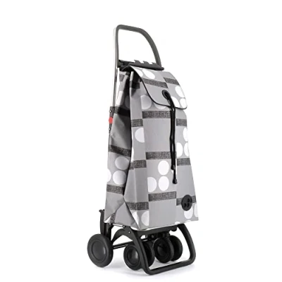 Image de Chariot de Course Rolser I Max Logos 4 Roues 2 Pivotantes Pliante Gris