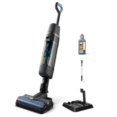 Image de Philips Aspirateur Sec et Humide sans Fil Série 7000, Aspiration Lavage Humide, Nettoyage Automatique, Jusqu&#039;à 30 Min d&#039;Autonomie 180 m2, 3 Modes de