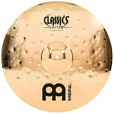 Image de Meinl Cymbals Classics Custom Extreme Metal Cymbale Crash 18 pouces (45,72cm) pour Batterie B12 Bronze, Finition Brillante, Fabriquée en Allemagne (CC18EMC B)