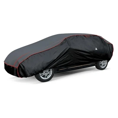 Image de WALSER bâche de Voiture Anti grêle, Housse Protection grêle Hydrofuge, Contre la Pro, Couverture Taille S Anthracite Noir