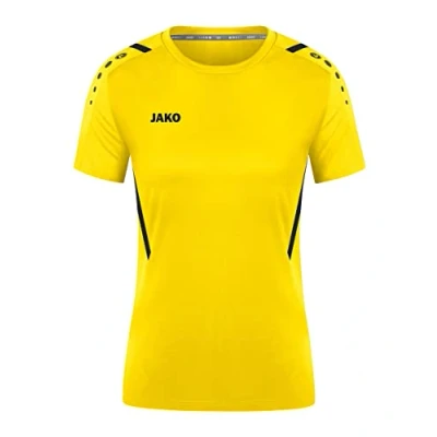 Image de JAKO Maillot Challenge (Manches Courtes), Femme, Citro/Noir, 38