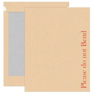Image de Postmaster Please Do Not Bend Lot de 10 enveloppes A5 à couverture rigide avec patte autocollante