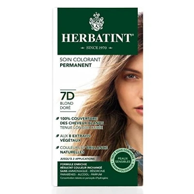 Image de Herbatint® Soin Colorant Permanent Blond Doré 7D
