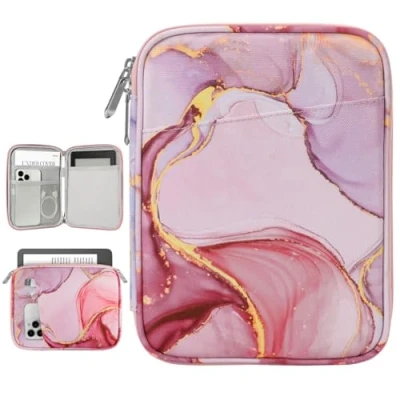 Image de Vinabilia 6 7&quot; Protectrice Housse pour Nouveau Kindle Paperwhite et Colorsoft Signature Edition, 6&quot; 11e Génération, Sac de Transport Oasis E Reader,Rose Nuageux