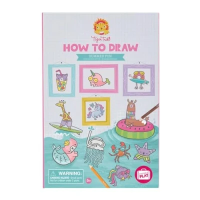 Image de Tiger Tribe How to Draw/Summer Fun Kits d&#039;aquarelle, 3760276, Multicolore