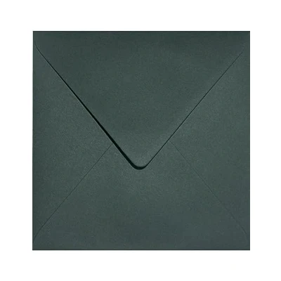 Image de Netuno 25 enveloppes carrées vert Royal 153x153mm 115g Sirio Color Green décoratives colorées pour lettres invitations mariage Noël cartes de voeux anniversaire fêtes