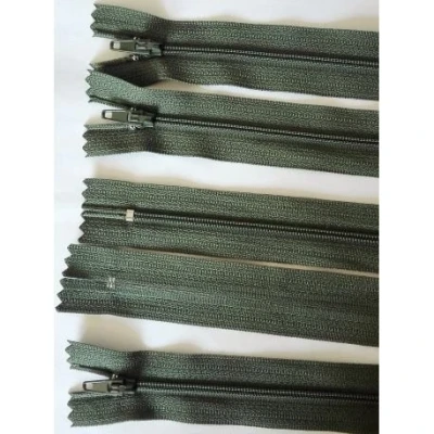 Image de Mc 5 Fermetures Eclair Fine POLYESTERE 30 cm Coloris Kaki Pochette Coussin Jupe