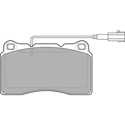 Image de DELPHI LP2045 Jeu de plaquettes frein contact signal d&#039;usure inclus avec tôle anti bruit accessoires ALFA ROMEO: 166, 159 Sportwagon