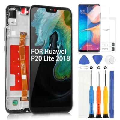 Image de ARSSLY Écran LCD pour Huawei P20 Lite 2018/Nova 3e ANE LX2 L22 Remplacement de l&#039;écran tactile Digitizer Full Assembly avec outils (noir cadre)