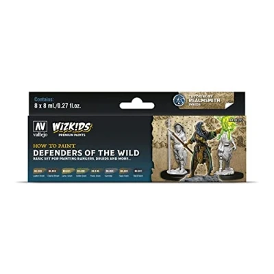 Image de Acrylicos Vallejo Kit de Peinture WizKids Defenders of The Wild 8 x ML modélisme, 080255, (Lot 8)
