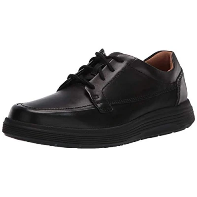 Image de Clarks Homme Un Abode Ease Derbys, Cuir Noir, 41 EU