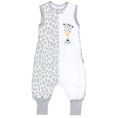 Image de TupTam Gigoteuse tout au long de l&#039;année certifiée OEKO TEX avec Pieds 2,5 TOG Unisex, Girafe, 104 110